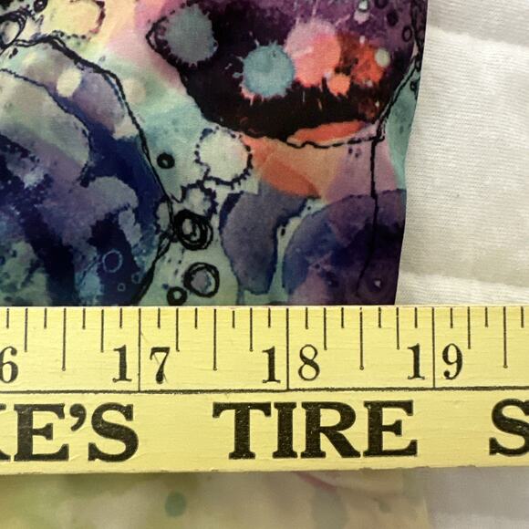 A AMANDA UPRICHARD Dress Womens Medium Colorful Abstract Mini Shift Modern Boho - Picture 7 of 13